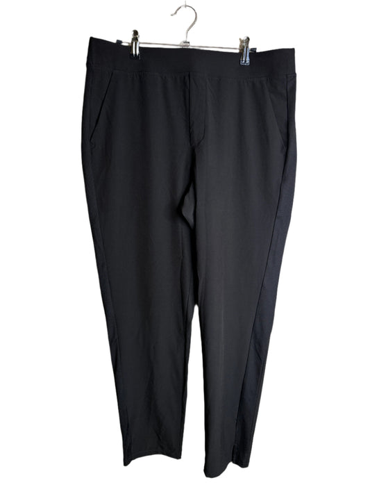 black lightweight pull on pant - large