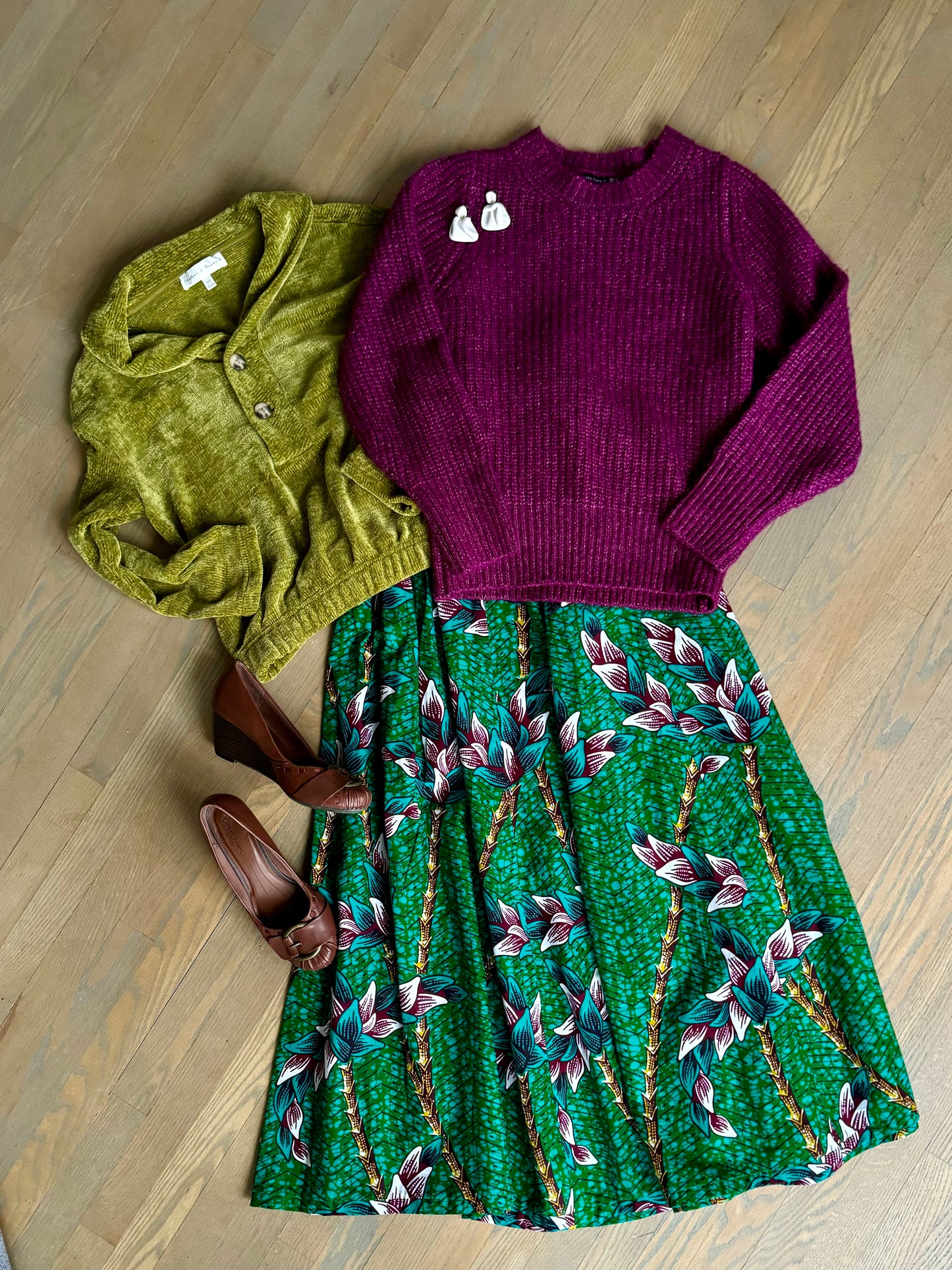 chunky crewneck sweater - medium