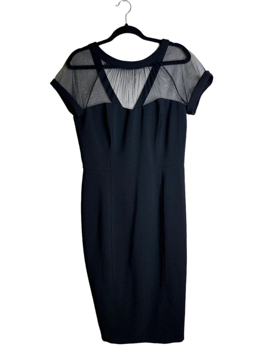 midi dress with sheer top - size 12