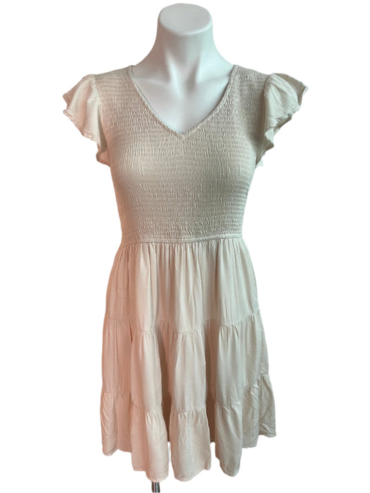 cream babydoll dress - medium