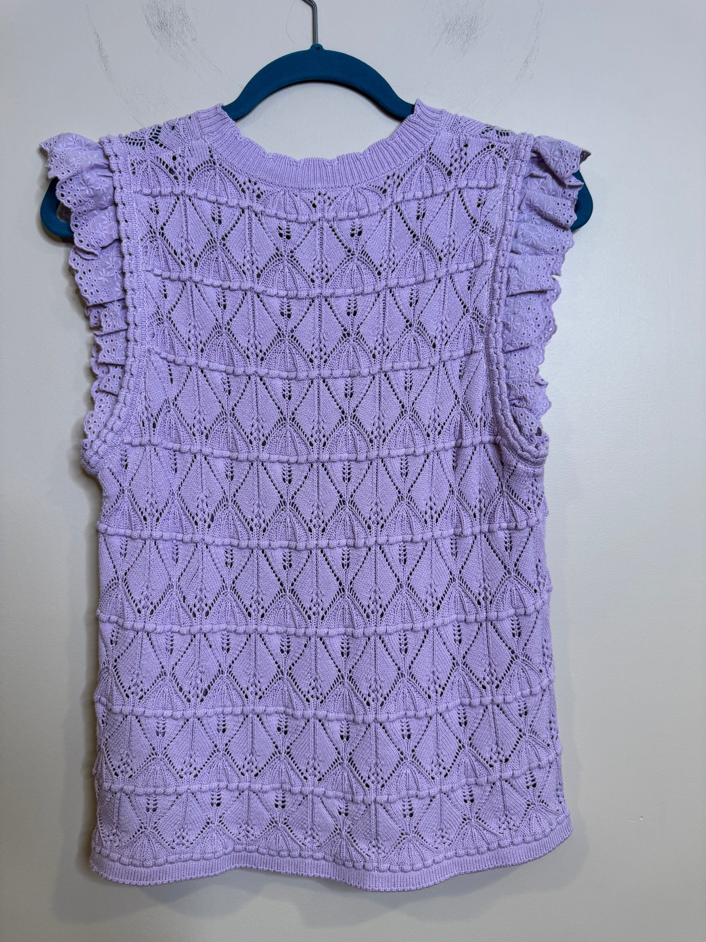 Anthropologie lavender vest - medium