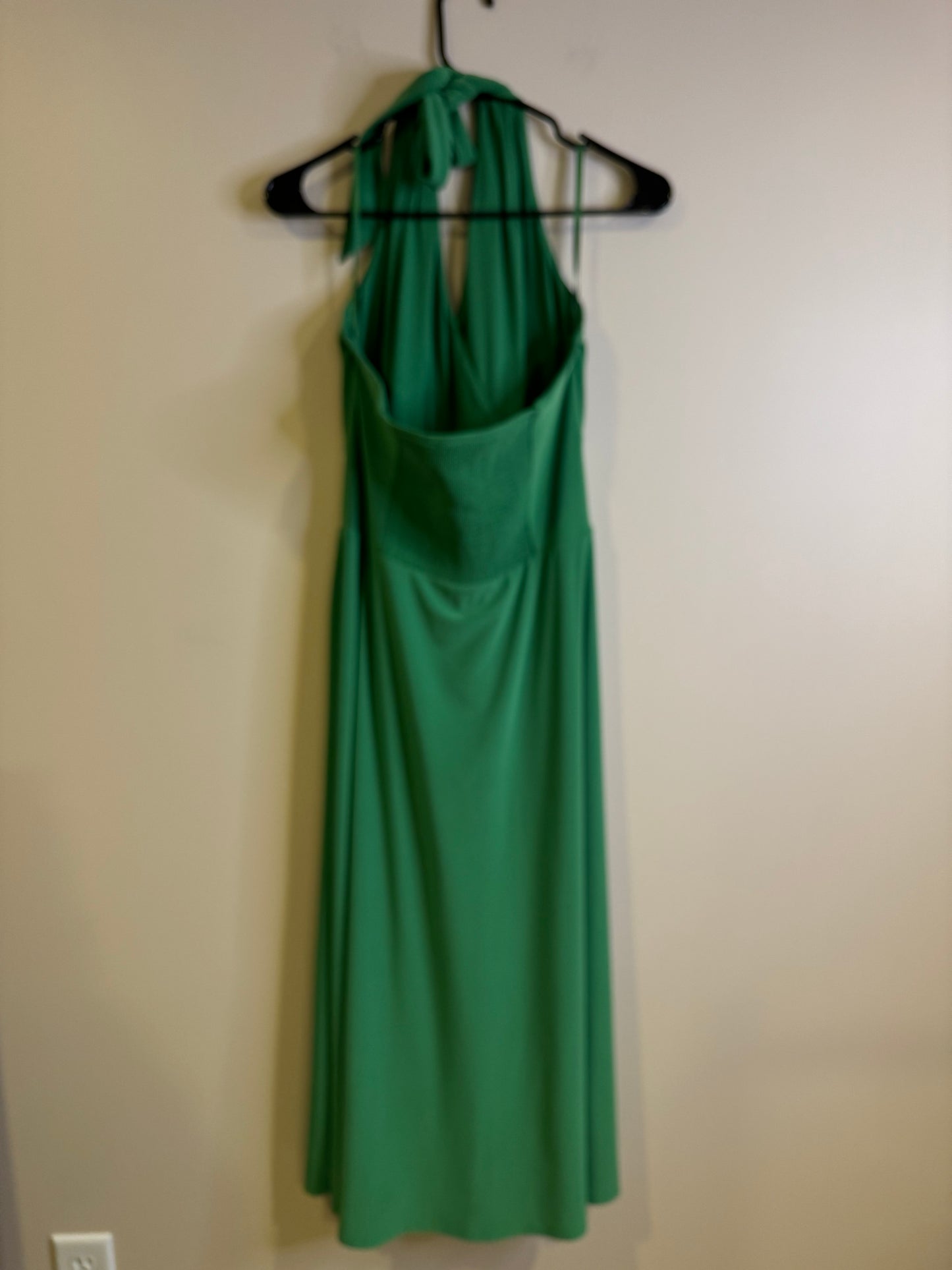 WHBM kelly green halter dress - size 10