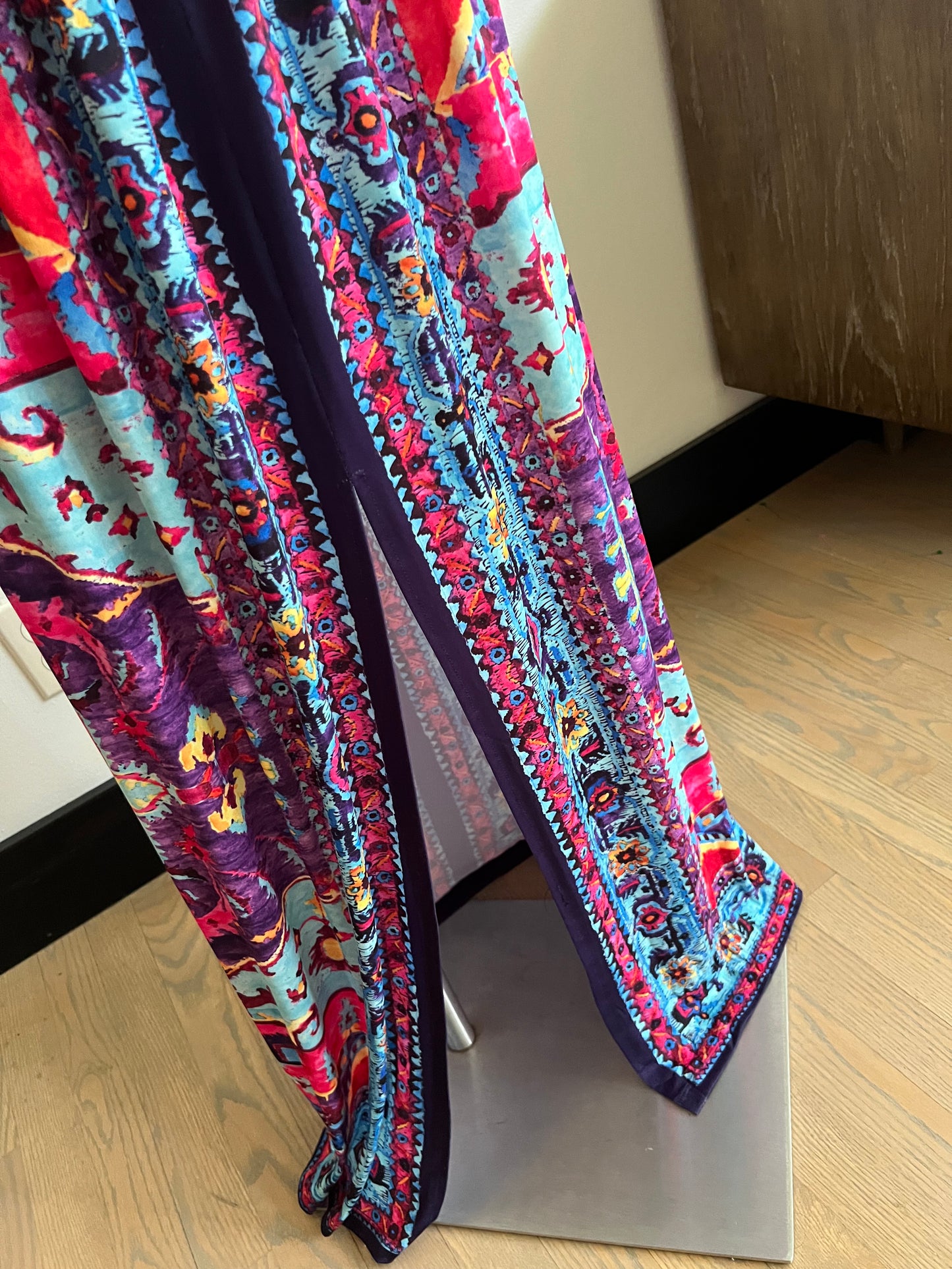 colorful sleeveless maxi - XS