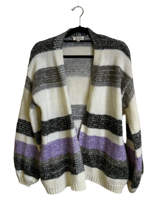 oversized stripe cardigan - xs