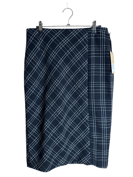 plaid midi pencil skirt NWT - size 6