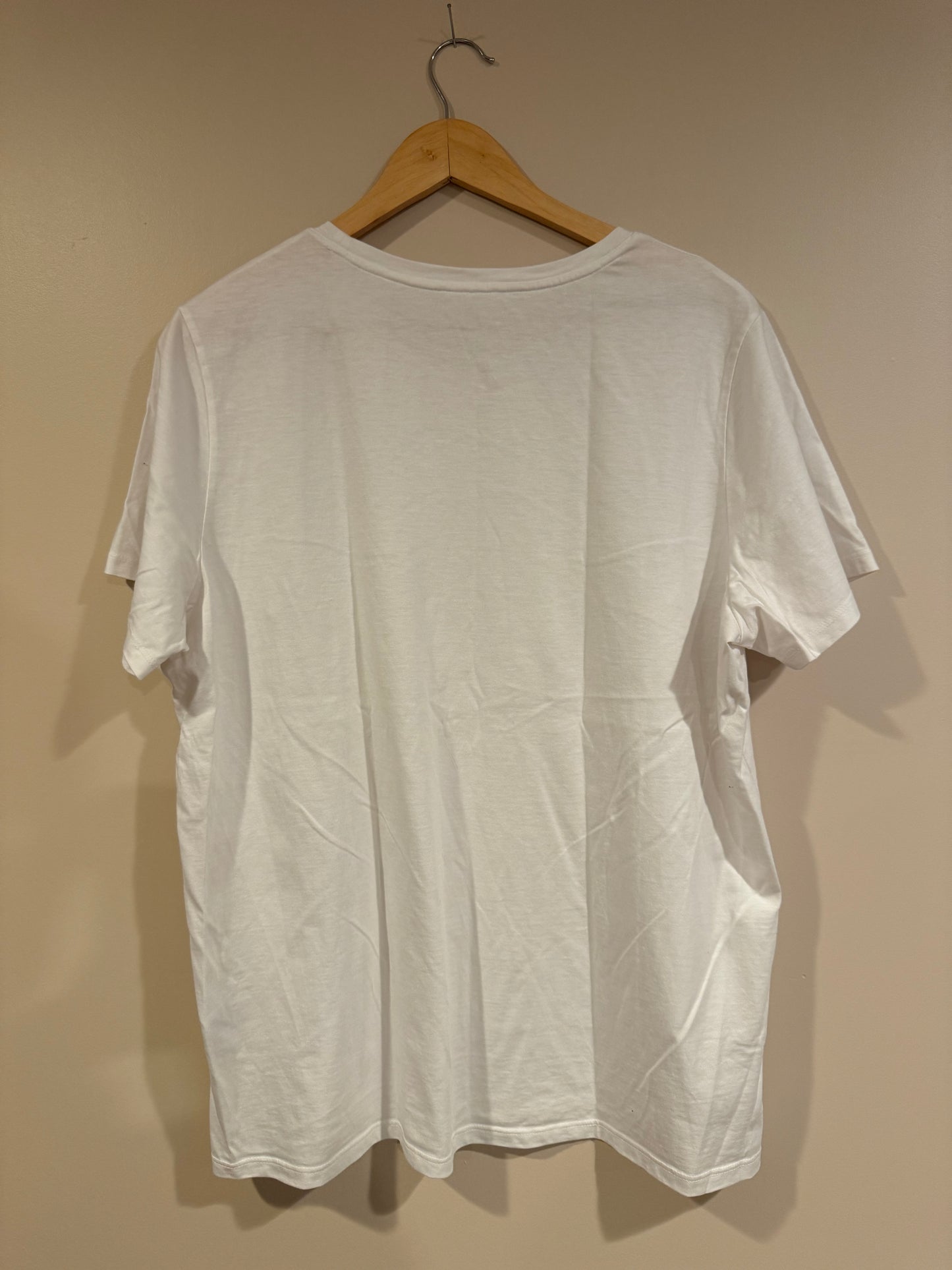 Lands End white T - size XL