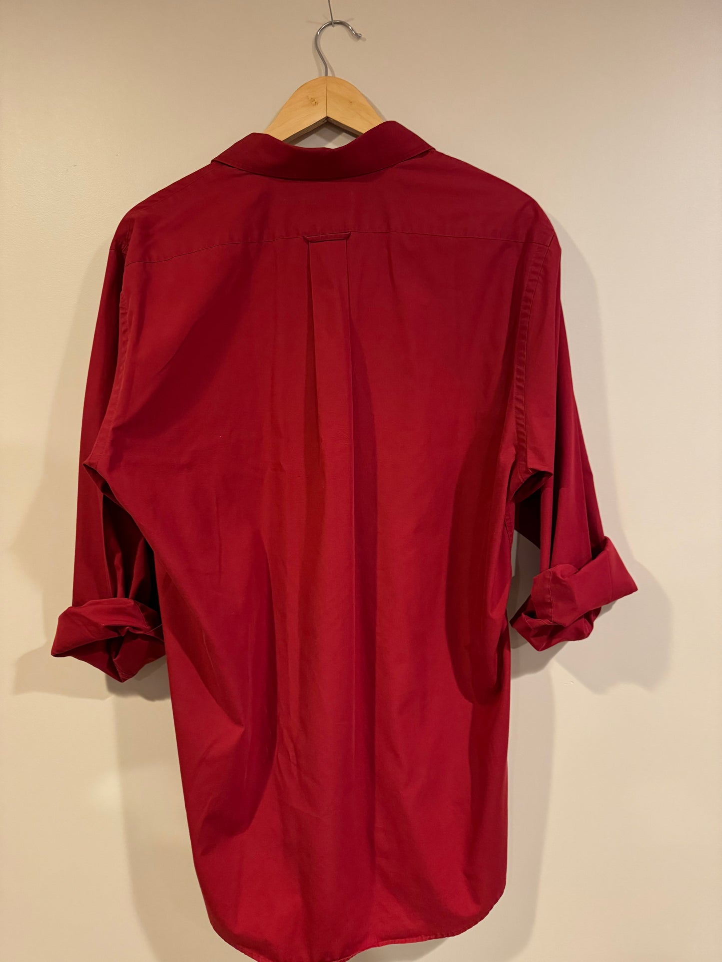 deep red dress shirt - men’s M