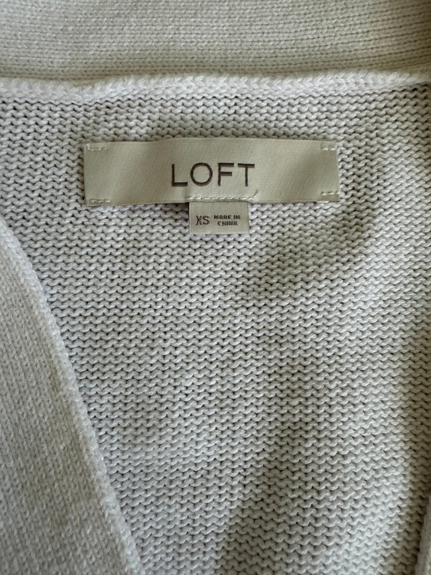 Loft cream cardigan - XS