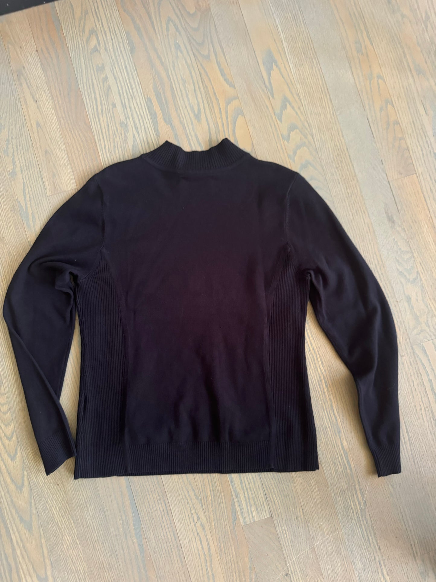 mock neck black sweater - Medium