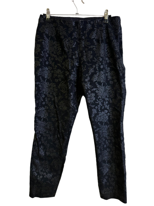 floral black pant - size 6