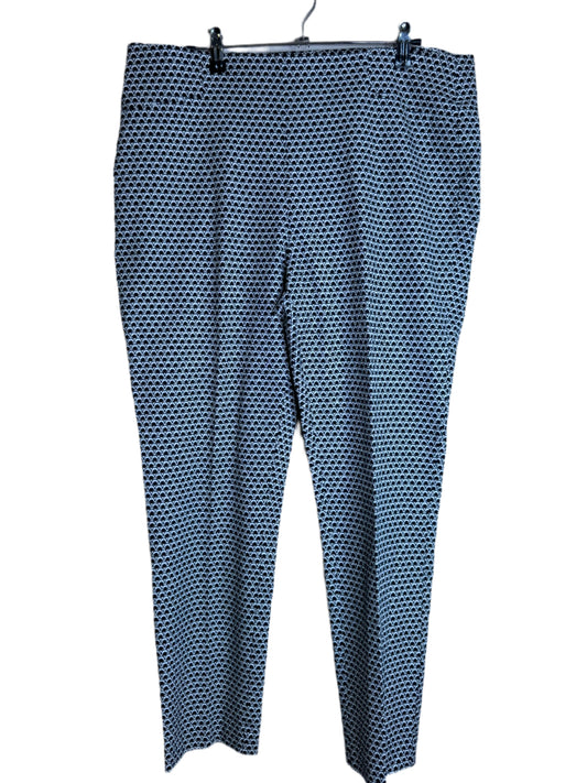 geometric ankle pant - size large