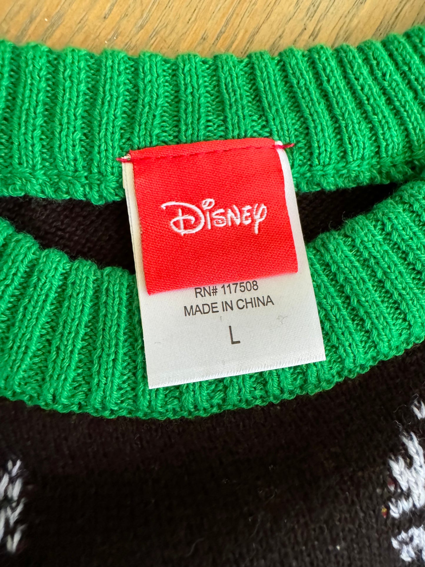 Disney ugly Christmas sweater - large