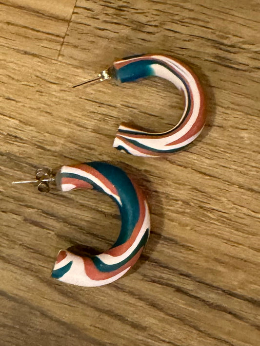 handmade clay earrings