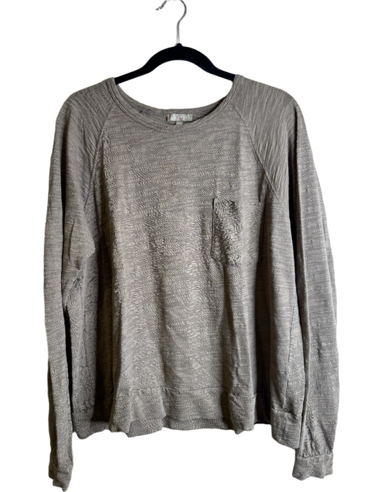 khaki long sleeve - large