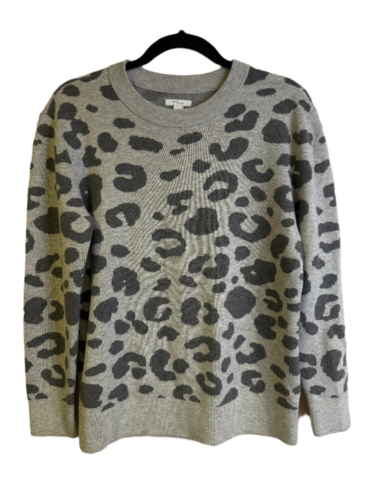 leopard print crewneck - medium
