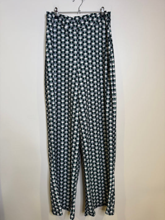 Geometric wide leg pant - size 10