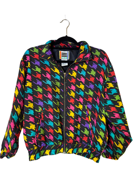 silk vintage track jacket - small petite