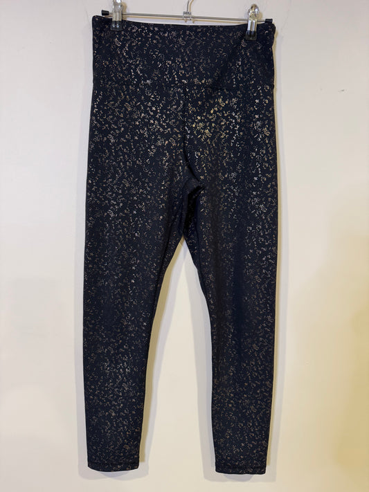 Zyia black leggings w/gold - size 6/8