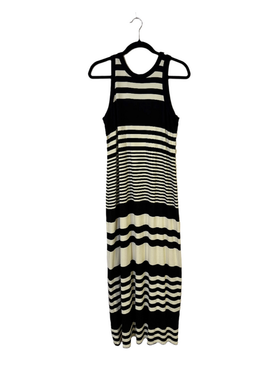 striped maxi dress - large