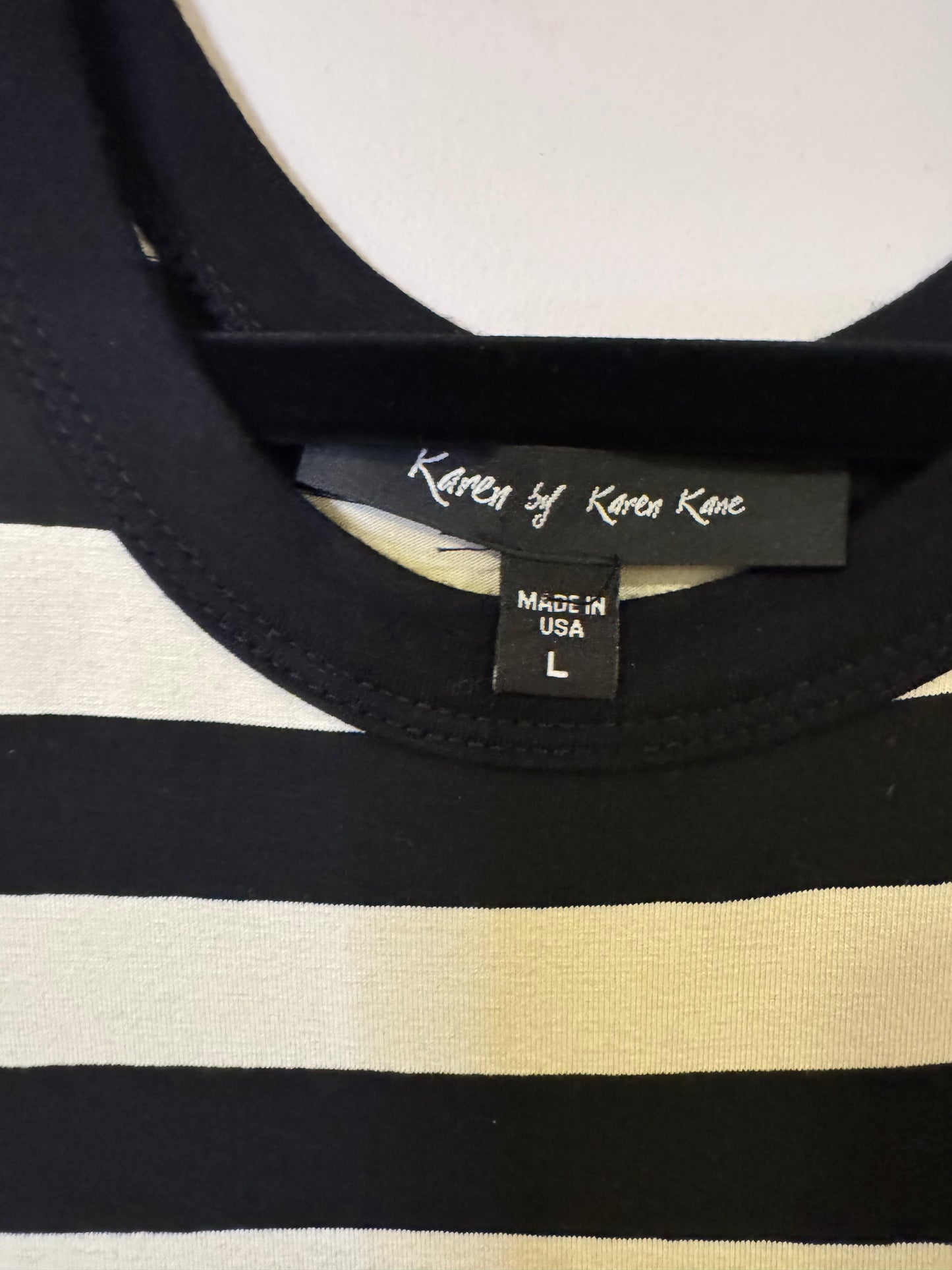 striped maxi dress - large