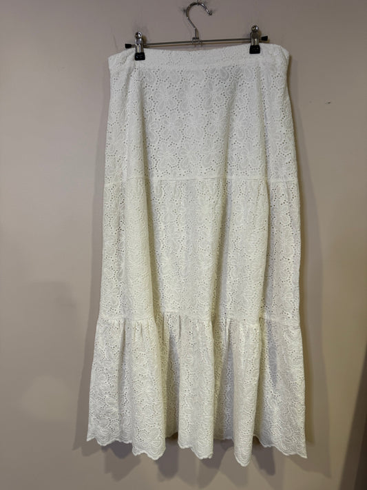 long white skirt - large