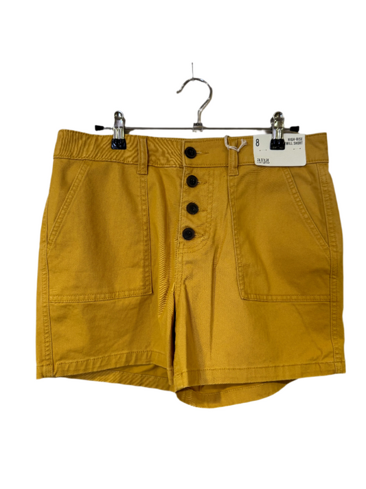 mustard short - size 8 NWT