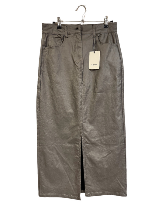B. Young matte silver pencil skirt - medium