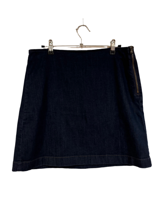 dark denim mini - size 4