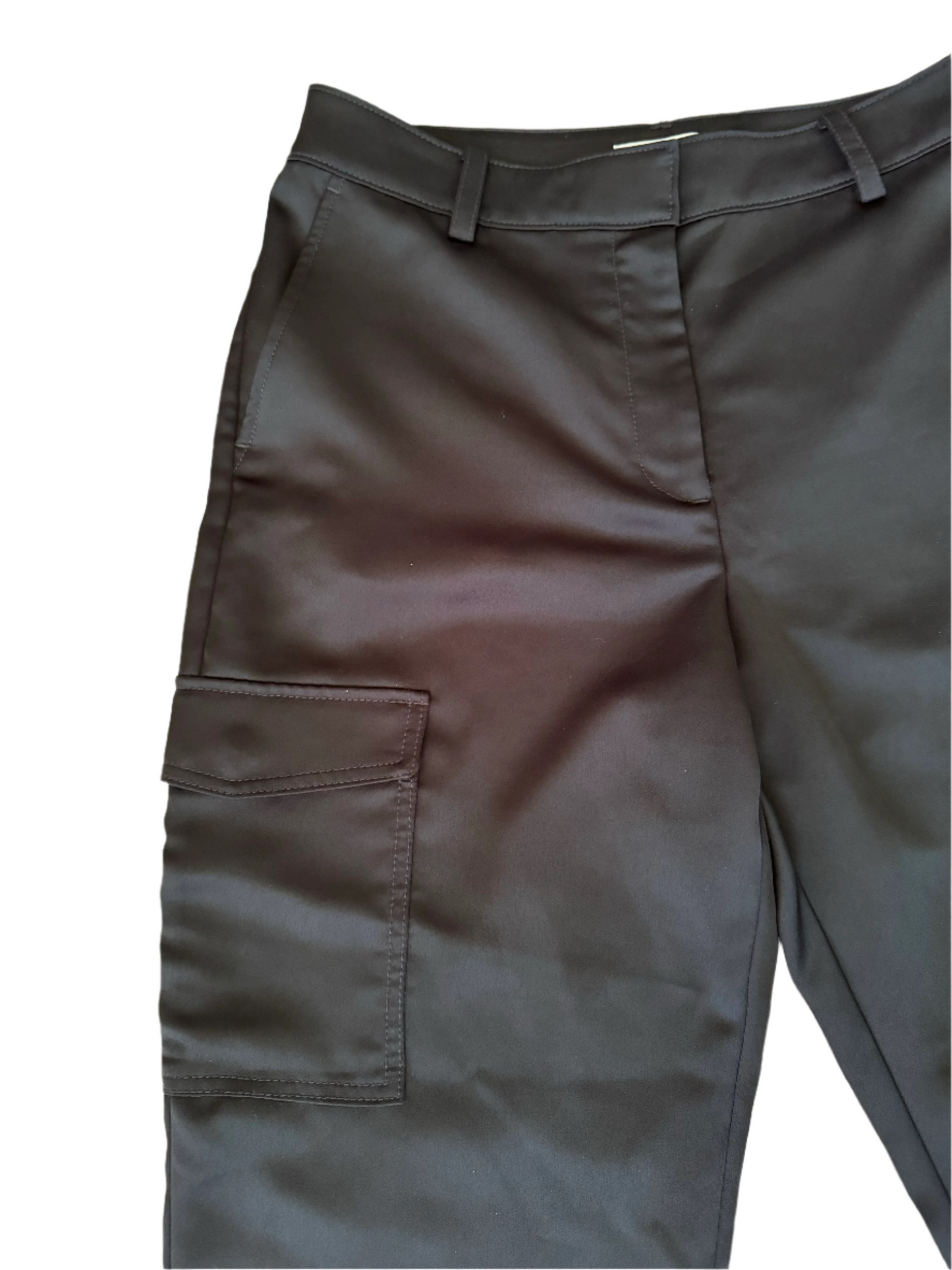 Satin Cargo Pants - size 10