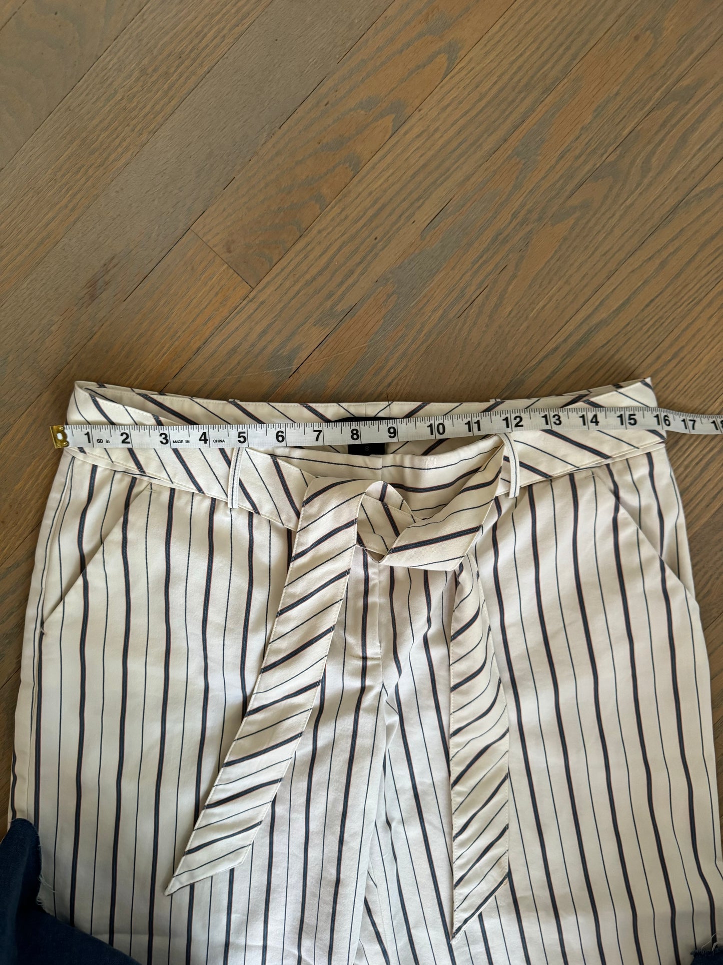 The Limited cream striped wide leg dress pant - size 8