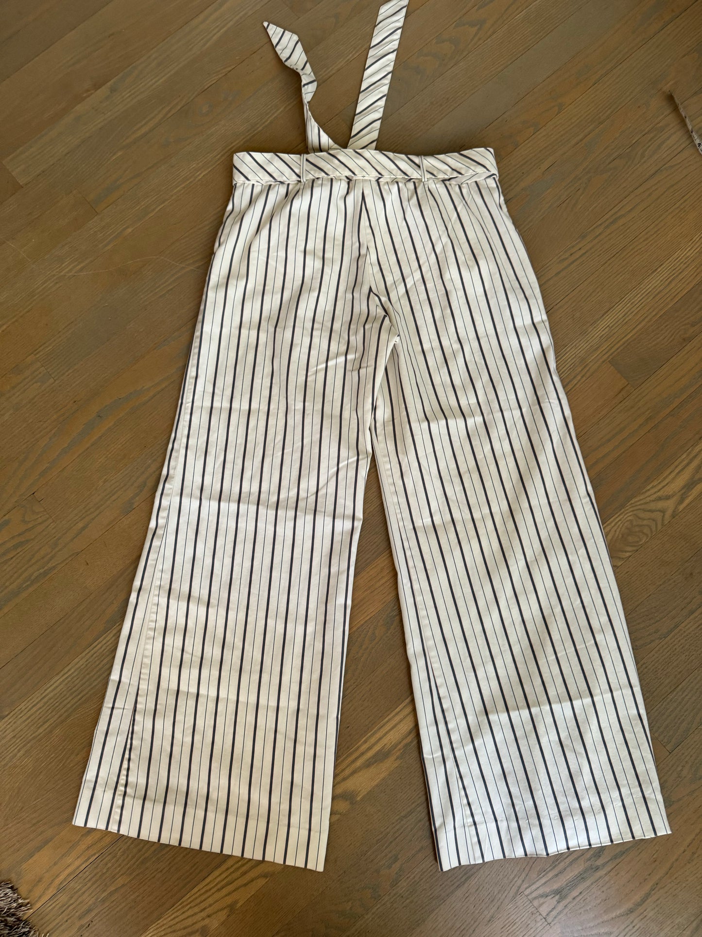 The Limited cream striped wide leg dress pant - size 8