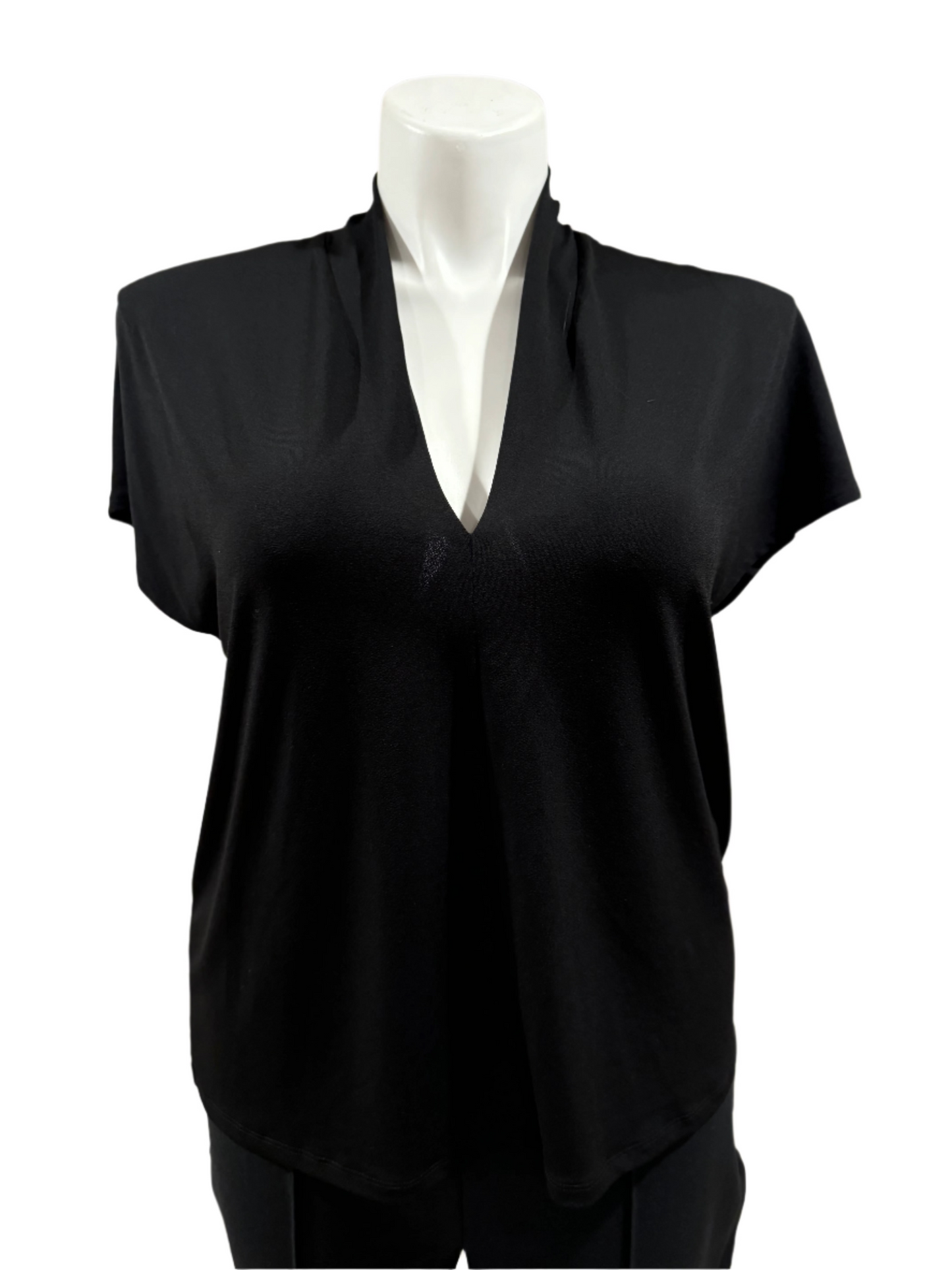 cap sleeve v-neck - size Large