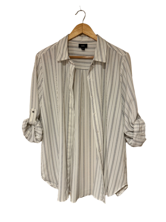 stripe long sleeve blouse - size XL