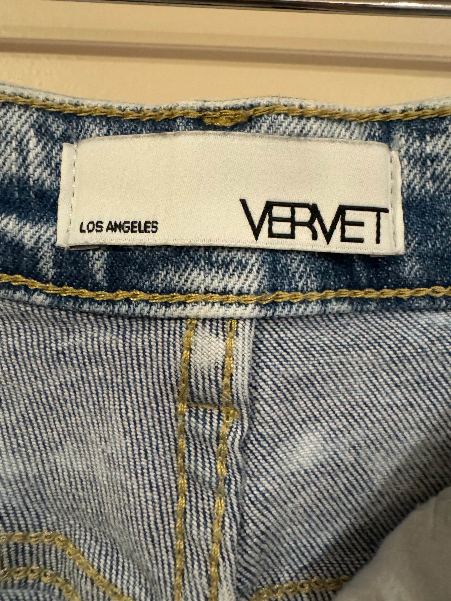 Vervet Stone Washed Mid-rise straight leg denim - size 26