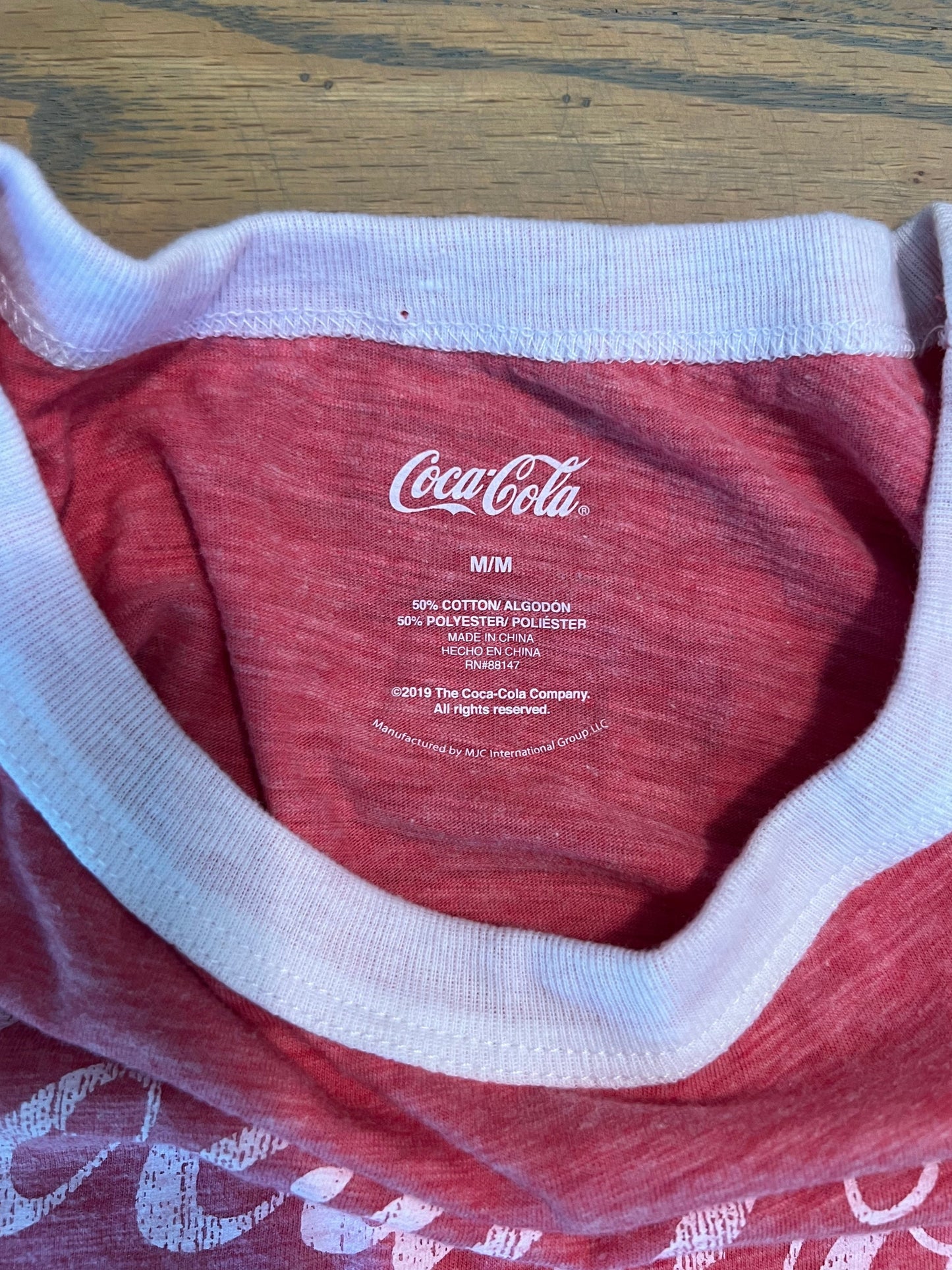 Coca Cola Ringer T-shirt - Medium