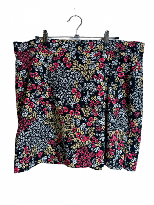 floral mini skirt - XL