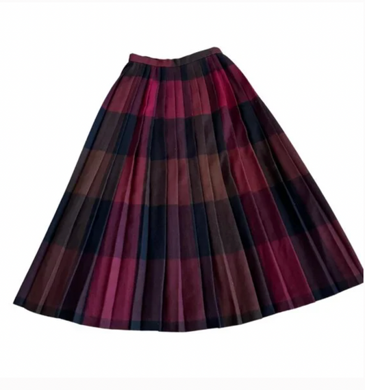 vintage pleated skirt - medium