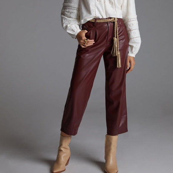 Anthropologie Faux Leather pant - size 26