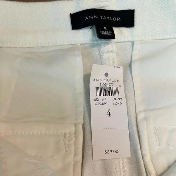 long white denim skirt NWT - size 4