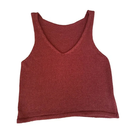 American Eagle rust sweater vest - one size